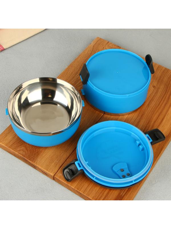 Ланч - бокс «Время обеда», 2 отделения по 500 мл, 13х17 см