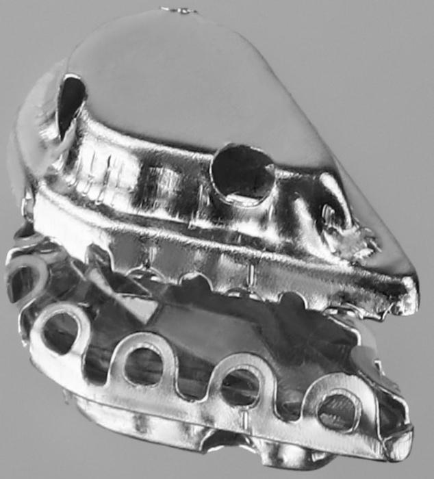 Стразы пришивные «Капля», в ажурной оправе, 6 × 10 мм, 20 шт, цвет белый