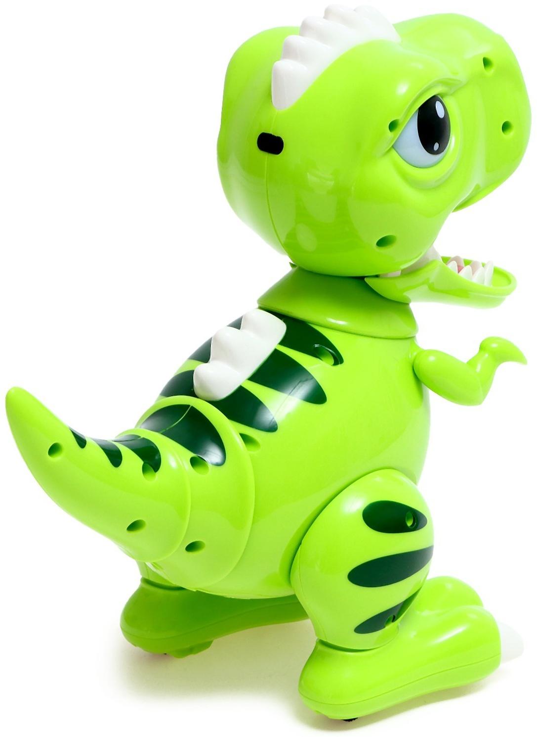 Робот динозавр «Питомец» IQ BOT, интерактивный: сенсорный, звук, свет, на батарейках