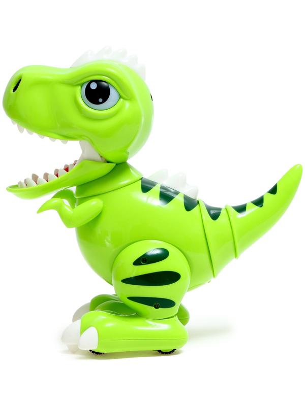 Робот динозавр «Питомец» IQ BOT, интерактивный: сенсорный, звук, свет, на батарейках
