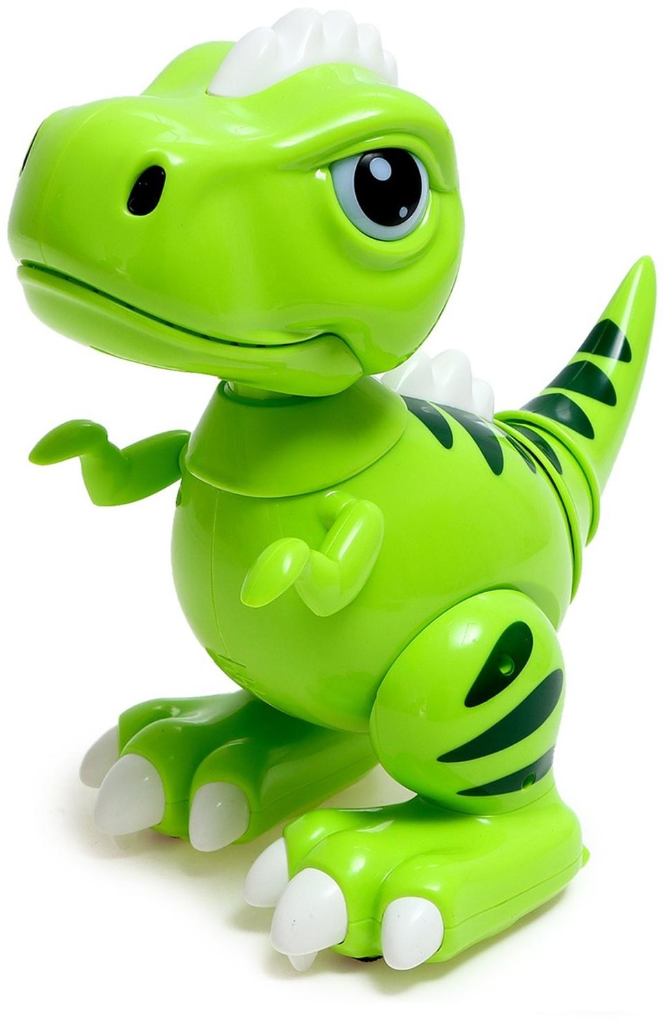 Робот динозавр «Питомец» IQ BOT, на пульте управления, интерактивный: звук, свет, танцующий, на аккумуляторе