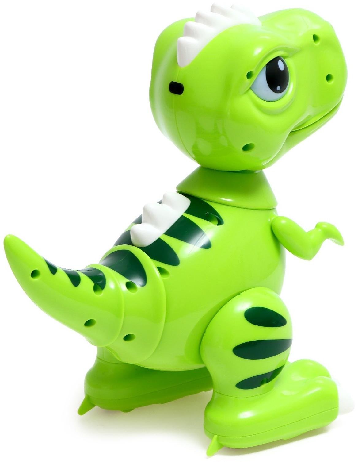 Робот динозавр «Питомец» IQ BOT, на пульте управления, интерактивный: звук, свет, танцующий, на аккумуляторе