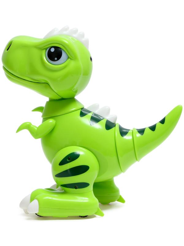Робот динозавр «Питомец» IQ BOT, на пульте управления, интерактивный: звук, свет, танцующий, на аккумуляторе