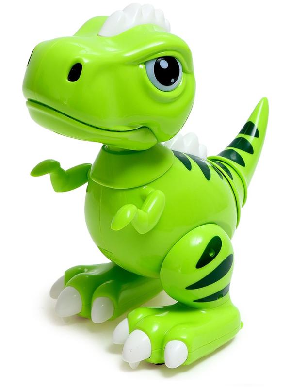 Робот динозавр «Питомец» IQ BOT, на пульте управления, интерактивный: звук, свет, танцующий, на аккумуляторе