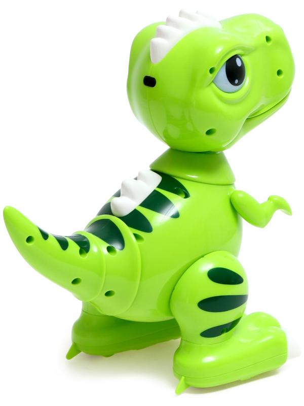 Робот динозавр «Питомец» IQ BOT, на пульте управления, интерактивный: звук, свет, танцующий, на аккумуляторе