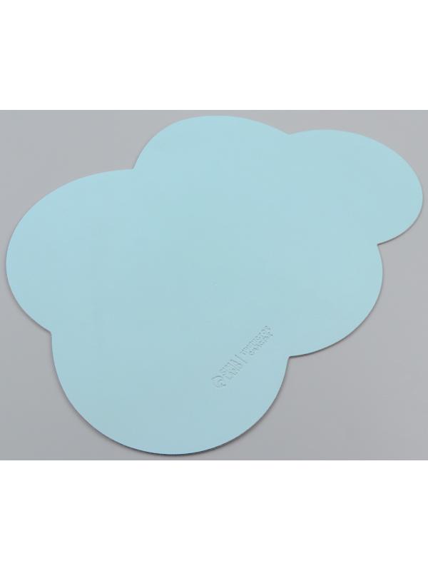 Коврик под миску «Облако», 39 х 27 см, мятный цвет