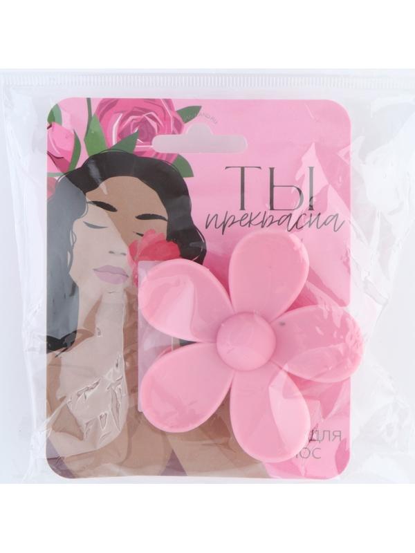 Краб для волос цветок 