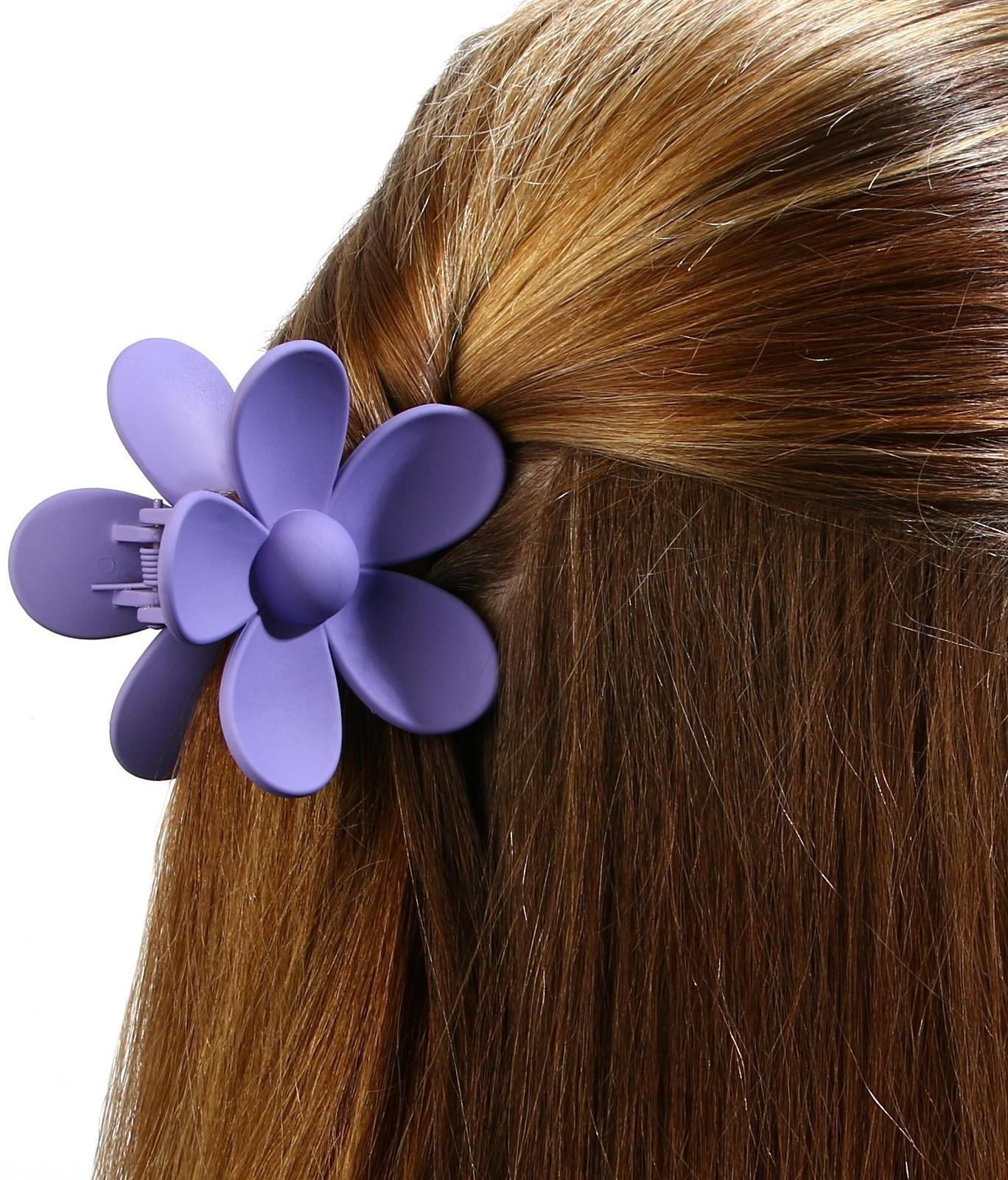 Краб для волос цветок 