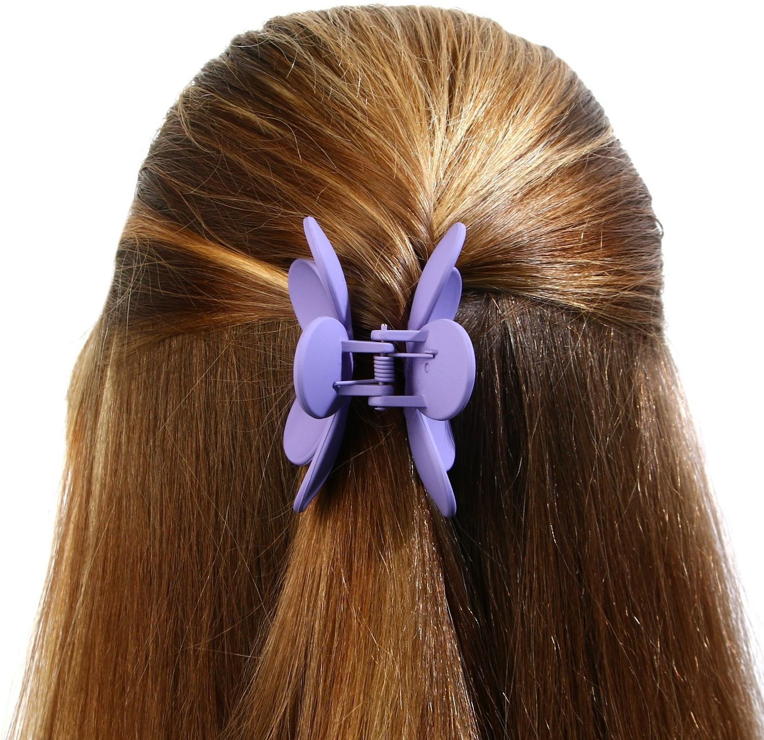 Краб для волос цветок 