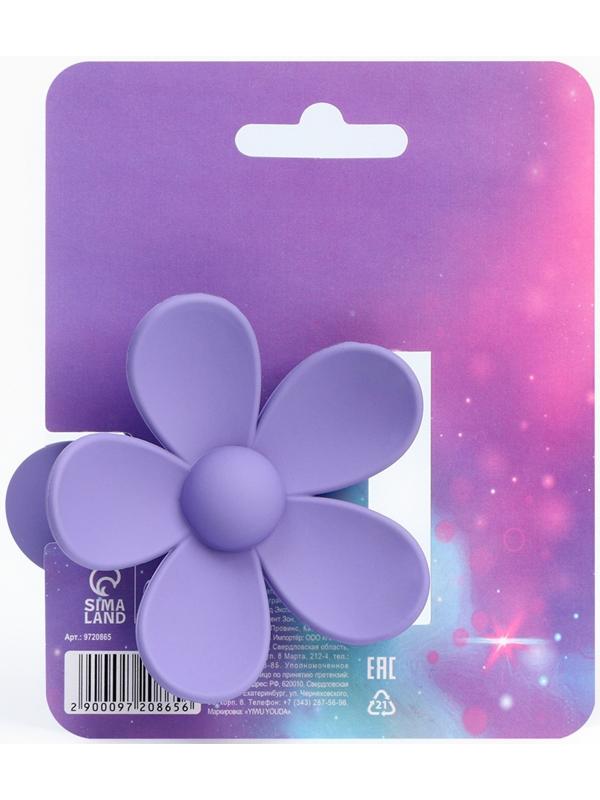 Краб для волос цветок 