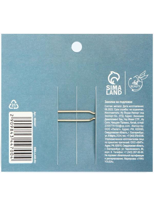 Стильная заколка на подложке 