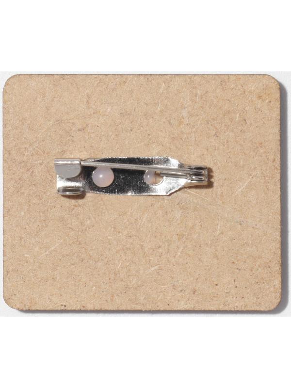 Брошь деревянная 