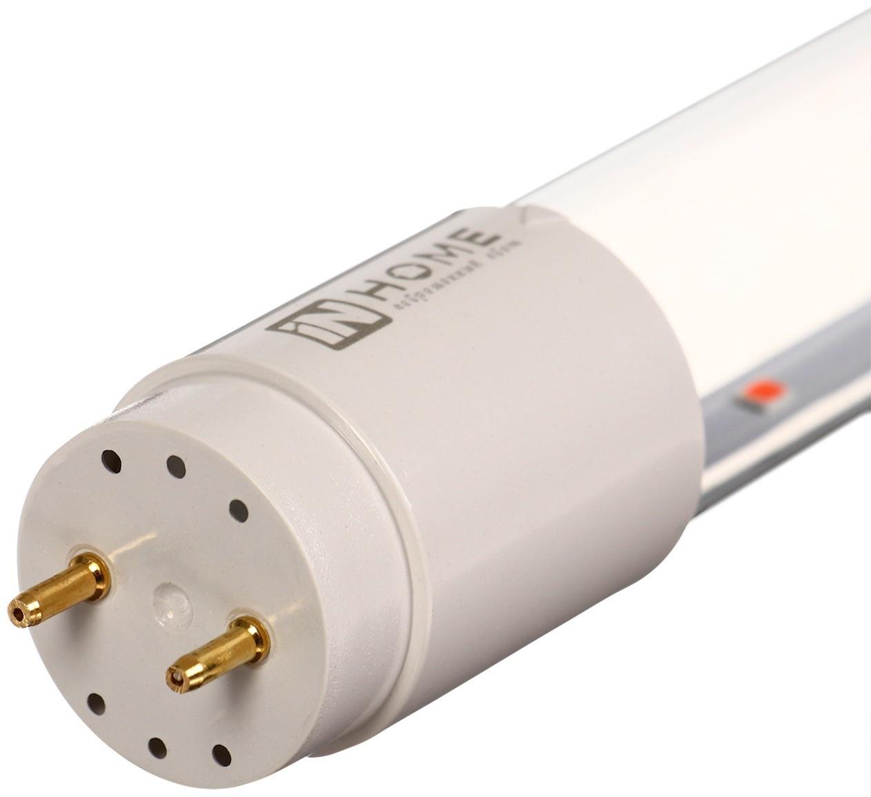 Фитолампа светодиодная, 10 Вт, 600 мм, цоколь G13, полный спектр, LED-T8-FITO, IN HOME