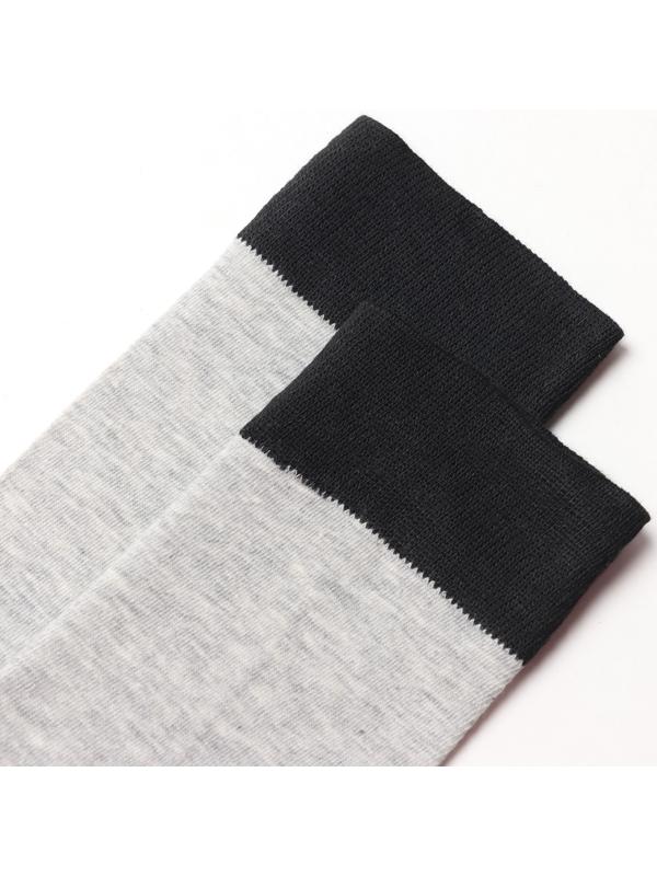 Носки мужские, цвет светло-серый/черный, размер 27