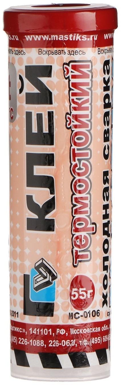 Клей-холодная сварка MASTIX, термостойкий, до 250 градусов, в тубе, МС 0106