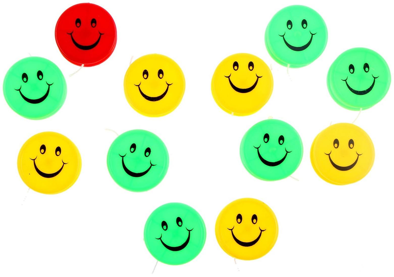 Йо-йо «Смайлик», цвета МИКС