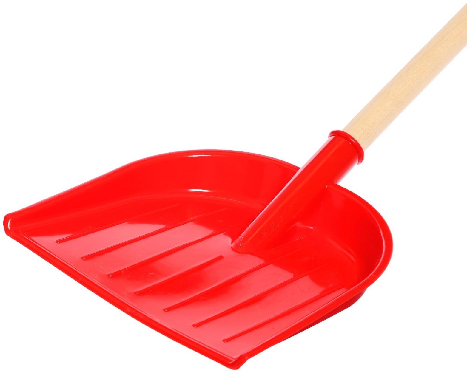 Лопата детская мини, с деревянной ручкой, МИКС