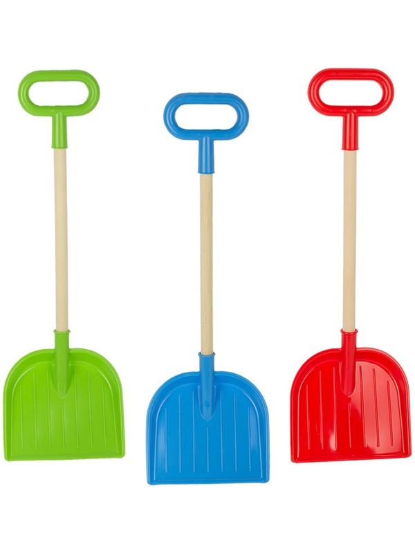 Лопата детская мини, с деревянной ручкой, МИКС
