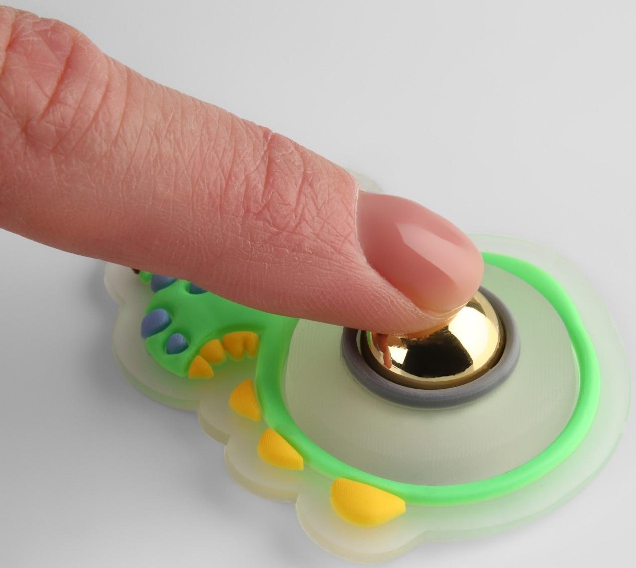 Нашивка силиконовая «Динозавр», светящаяся, 5,5 × 4 см, цвет зелёный