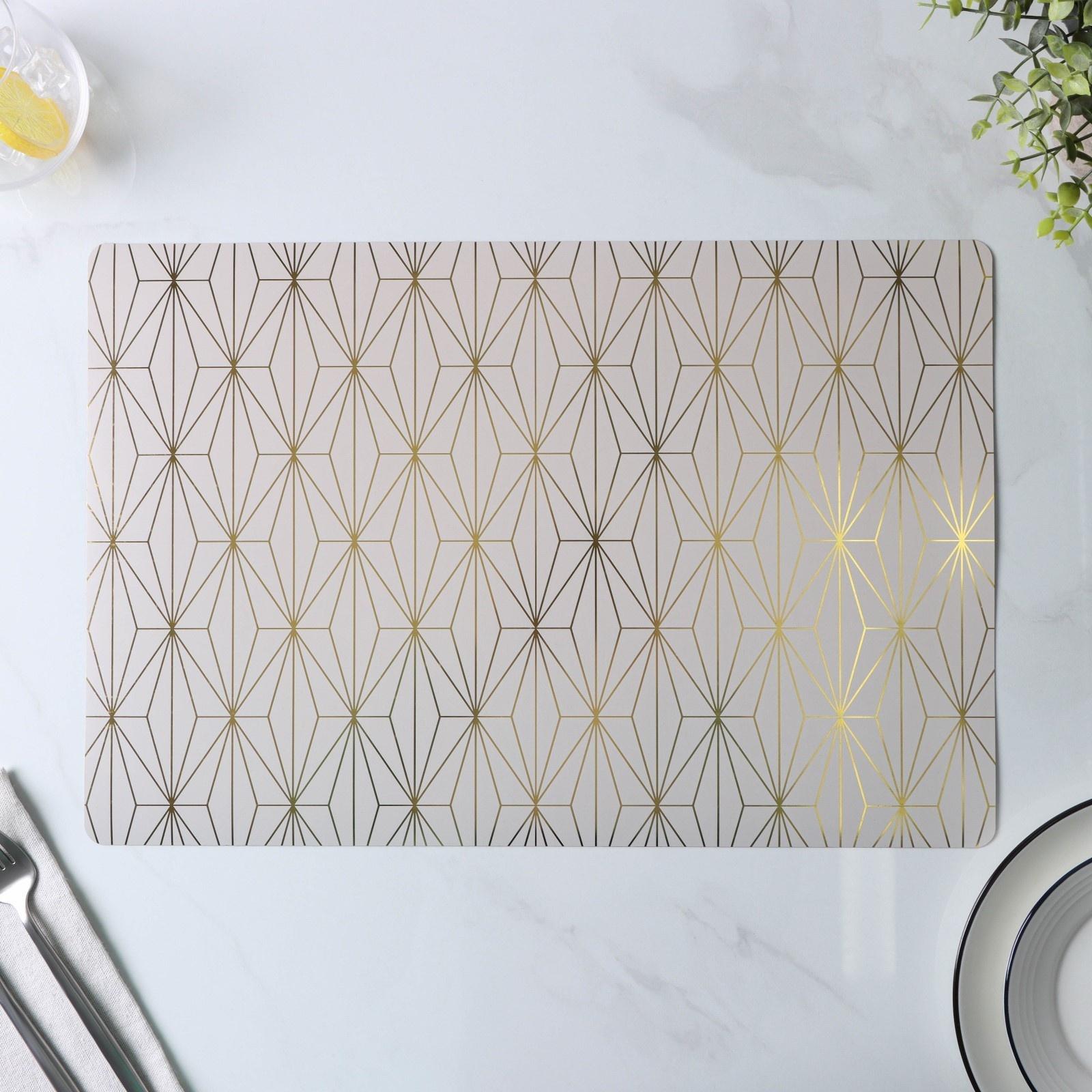 Набор салфеток сервировочных Доляна «Милли», 4 шт, 30×45 см, цвет белый