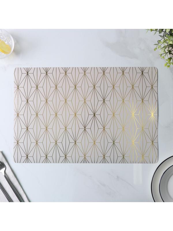 Набор салфеток сервировочных Доляна «Милли», 4 шт, 30×45 см, цвет белый