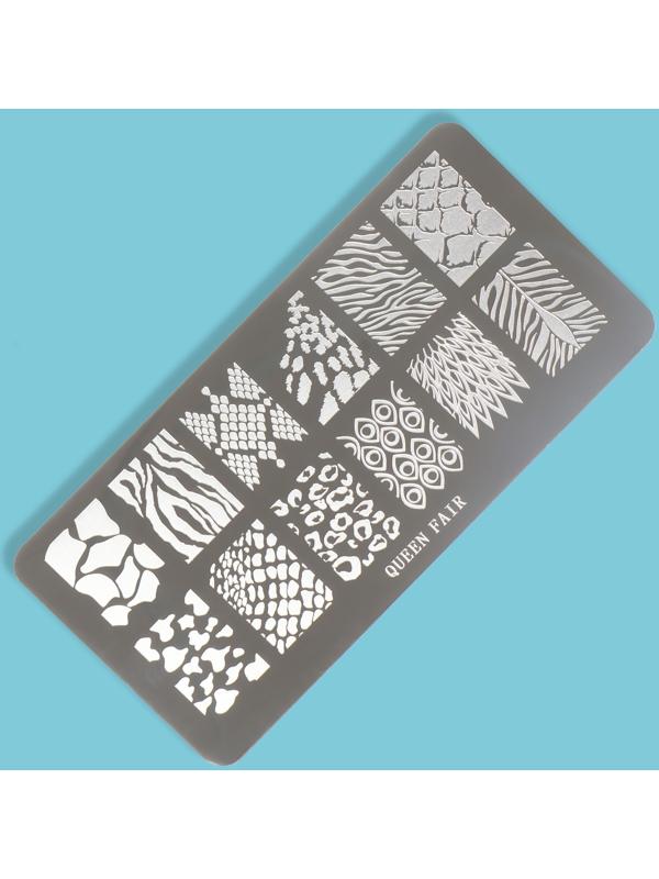 Диск для стемпинга металлический «Принты сезона», 12 × 6 см