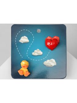 Серьги пластик 