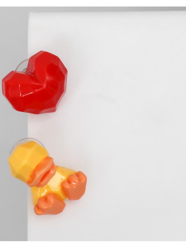 Серьги пластик 