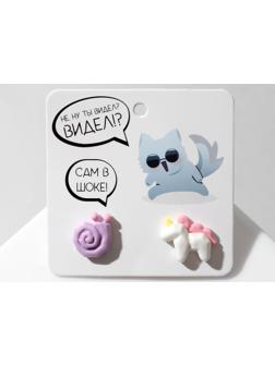 Серьги пластик 