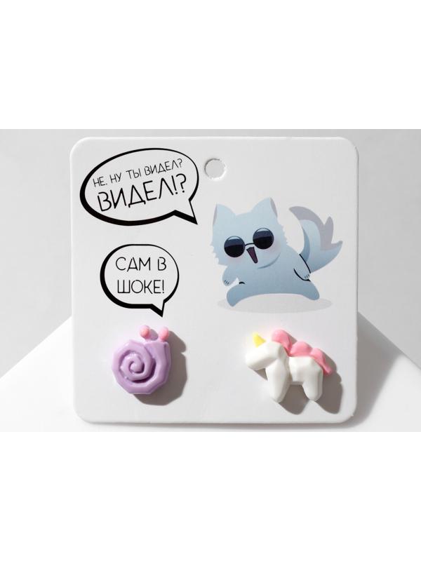 Серьги пластик 