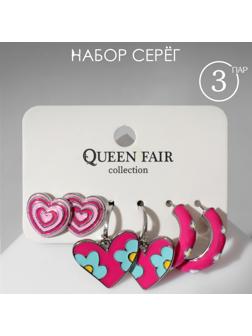 Набор серьги 3 пары 