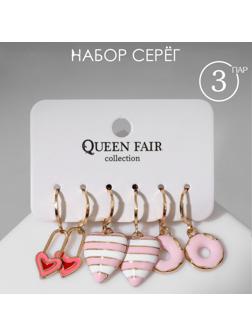 Набор серьги 3 пары 