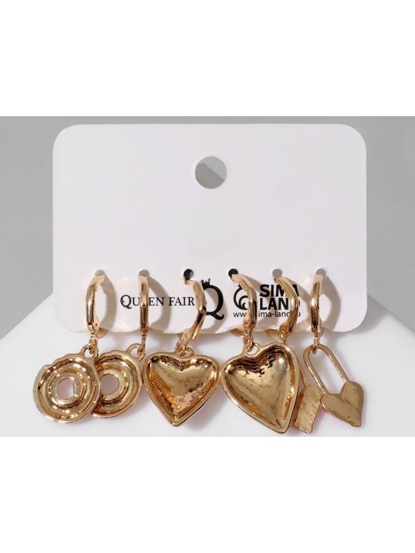 Набор серьги 3 пары 