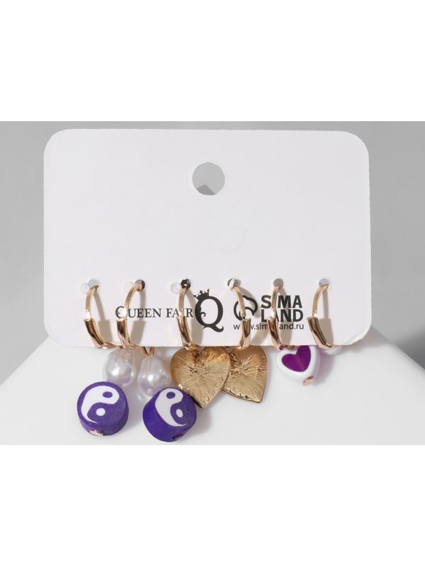 Набор серьги 3 пары 
