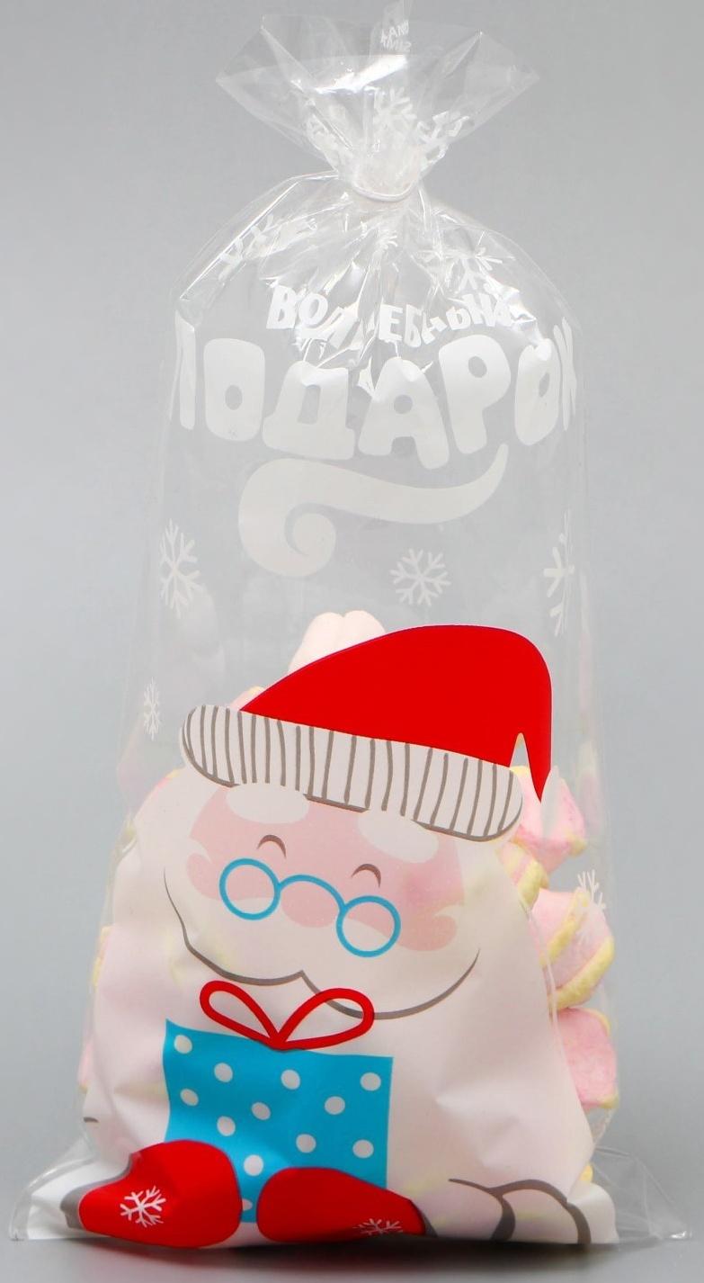 Пакет БОПП «Дед Мороз», 13 × 27 см