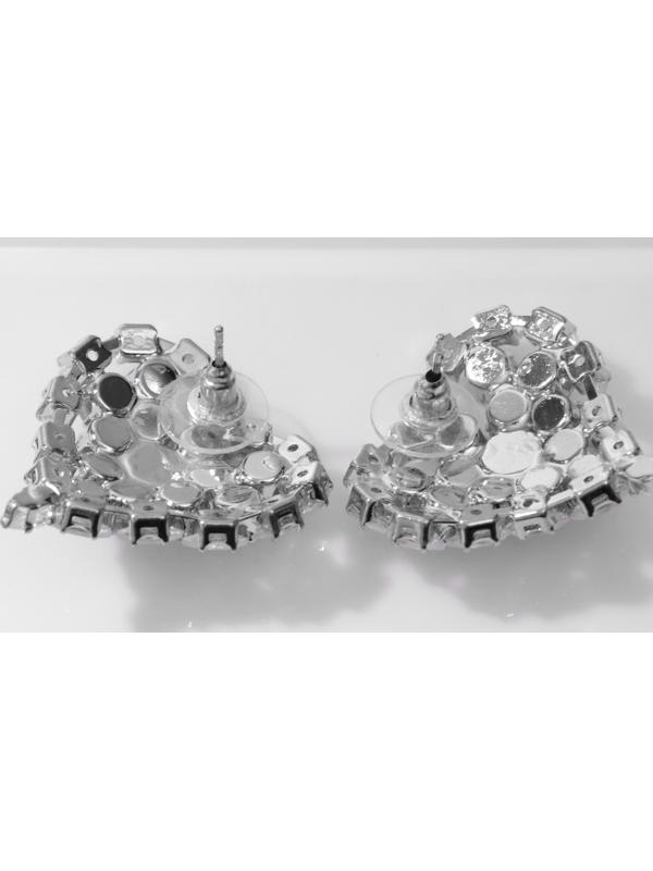 Серьги со стразами 