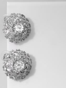 Серьги со стразами 