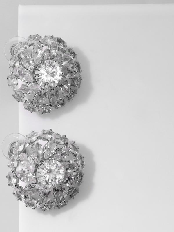 Серьги со стразами 