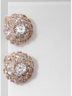 Серьги со стразами 