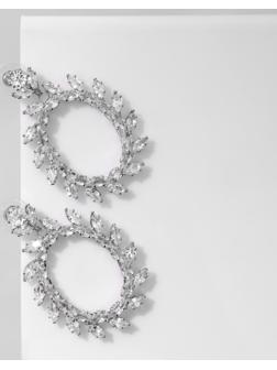 Серьги со стразами 