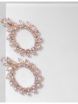 Серьги со стразами 