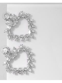 Серьги со стразами 