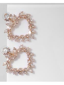 Серьги со стразами 