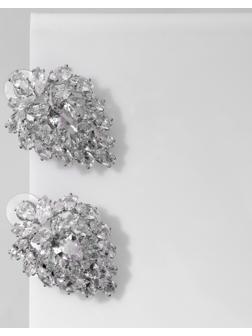 Серьги со стразами 