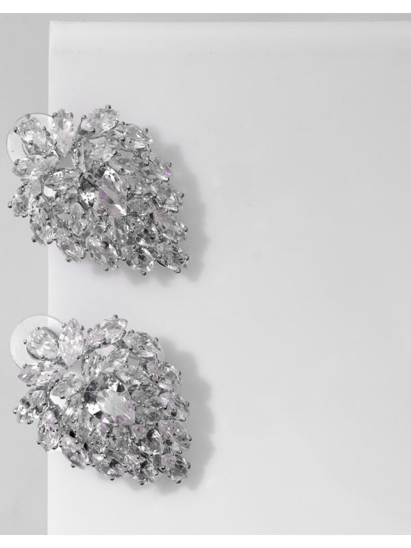 Серьги со стразами 