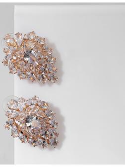 Серьги со стразами 