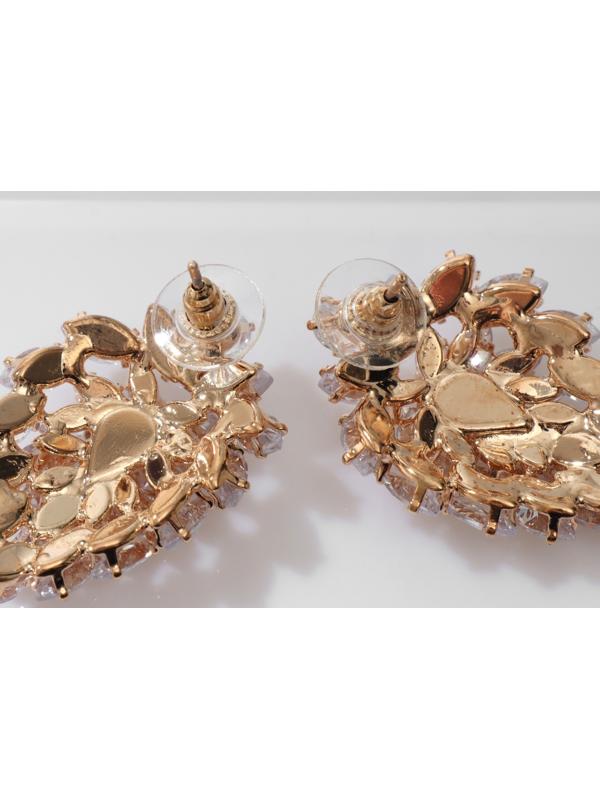 Серьги со стразами 