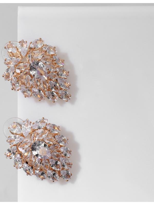 Серьги со стразами 