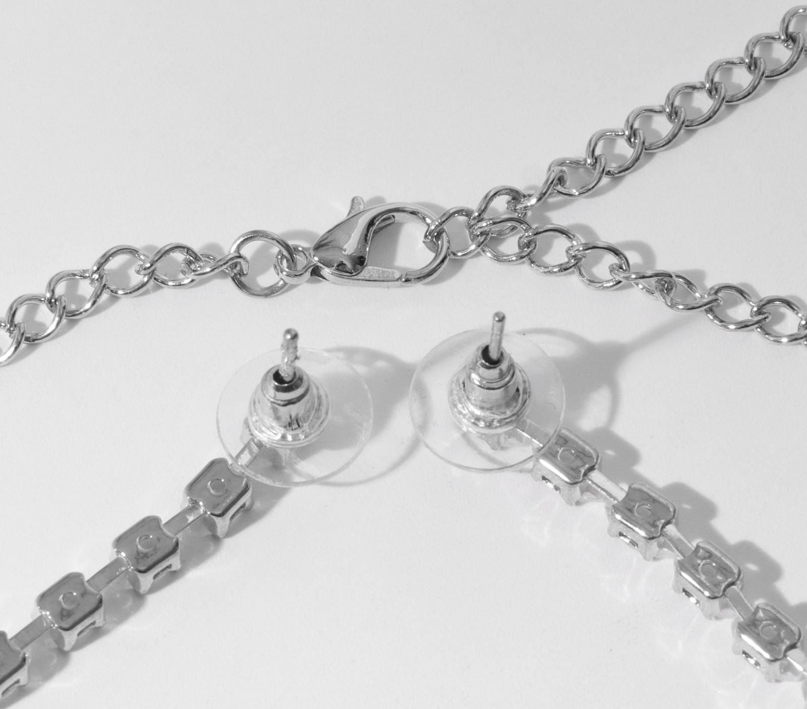 Набор 2 предмета: серьги, колье 