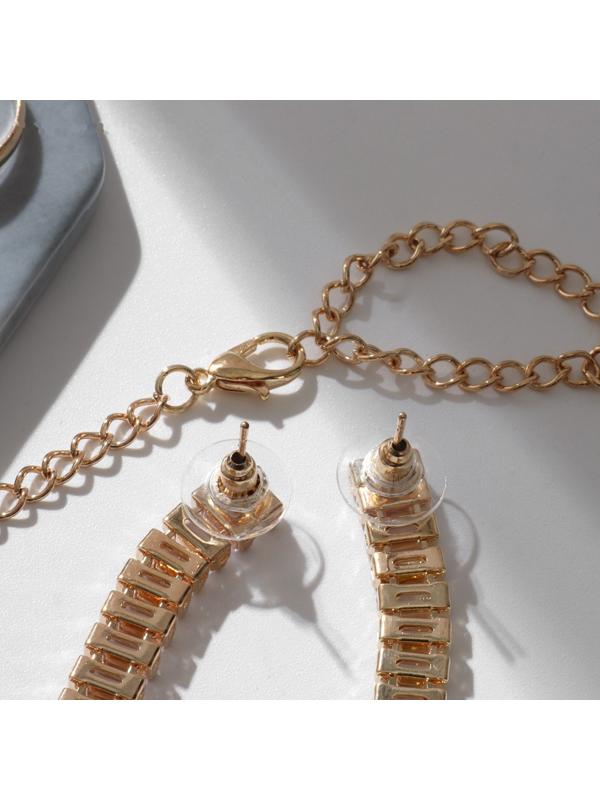 Набор 3 предмета: серьги, колье, кольцо 